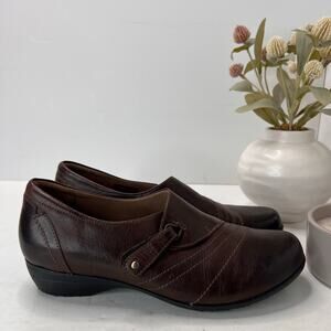 Dansko Fanny Leather Casual Comfort Shoe Brown Women 40/9.5 Tried On